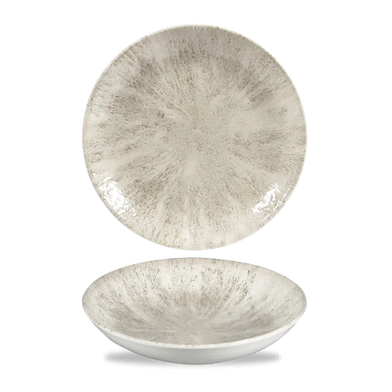 Churchill Stone Agate Grey Evolve coupekom Ø 18 cm – randloze porseleinen kom voor de horecasector
