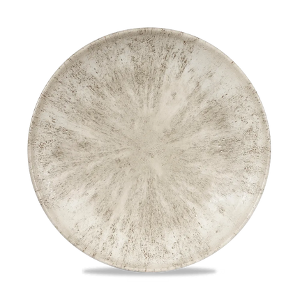 Churchill Stone Agate Grey Evolve coupebord Ø 22 cm – randloos porseleinen bord voor hotels en restaurants