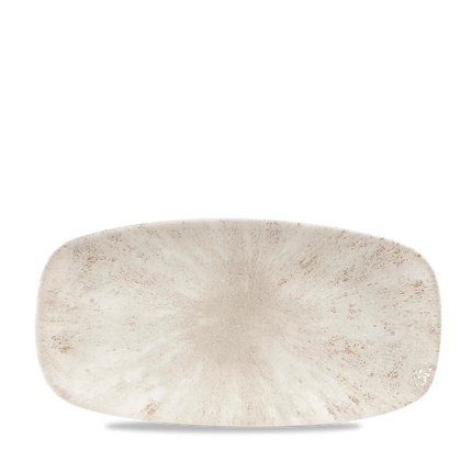 Churchill Stone Agate Grey ovaal chef's bord 29,8 x 15,3 cm – porseleinen presenteerbord voor hotels en restaurants