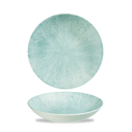 Churchill Stone Aquamarine Evolve coupekom Ø 18 cm – randloze porseleinen kom voor professionele keukens