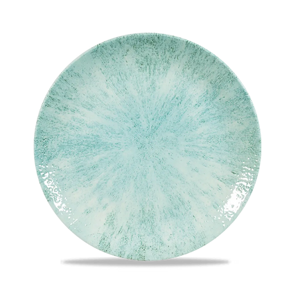Churchill Stone Aquamarine Evolve coupebord Ø 22 cm – randloos porseleinen bord voor de horeca