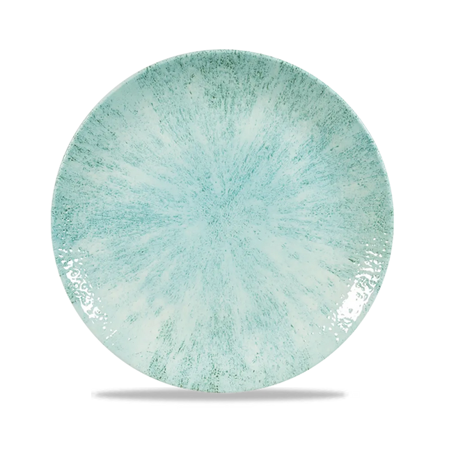 Churchill Stone Aquamarine Evolve coupebord Ø 22 cm – randloos porseleinen bord voor de horeca