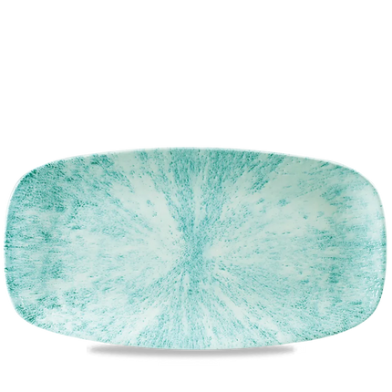Stone Aquamarine Chefs Oblong Plate 35.5 x 18.9cm 6/box
