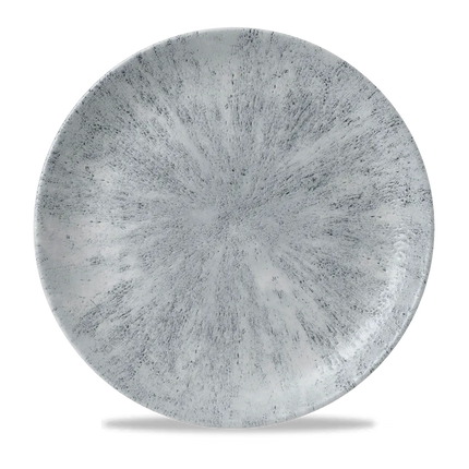 Churchill Stone Pearl Grey Evolve coupebord Ø 29 cm – randloos porseleinen bord voor restaurants