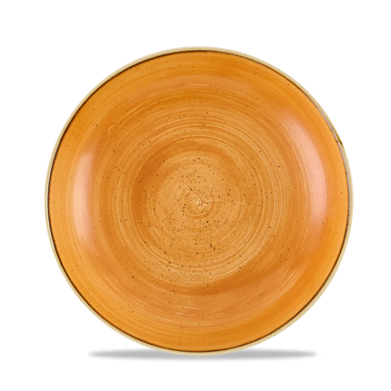 Churchill Stonecast Tangerine coupe kom Ø 24,8 cm – ruime oranje serveerkom voor horeca