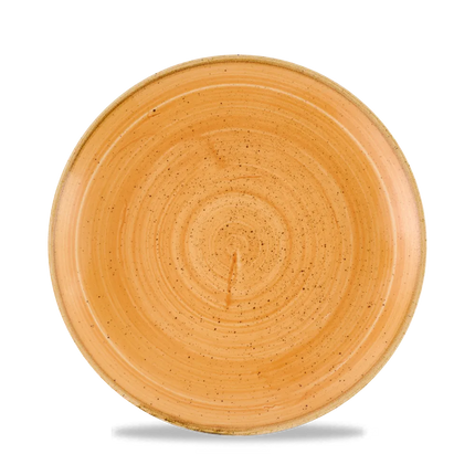 Churchill Stonecast Tangerine coupebord Ø 21,7 cm – gespikkeld porseleinen bord voor restaurants