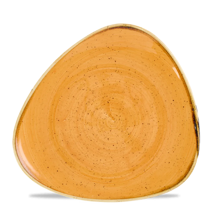 Churchill Stonecast Tangerine Lotus bord Ø 23 cm – oranje bloemvormig bord voor horeca