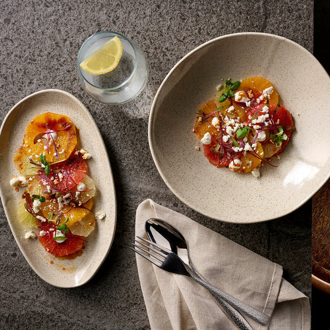 Stonecast Nutmeg Cream Organic Deep Bowl 22 cm 6/box