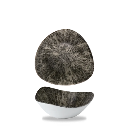 Stone Quartz Black Lotus Bowl 17.8 cm 12/box