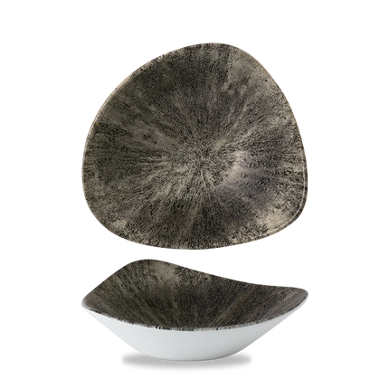Churchill Stone Quartz Black Lotus kom Ø 23,5 cm – porseleinen kom voor fine dining