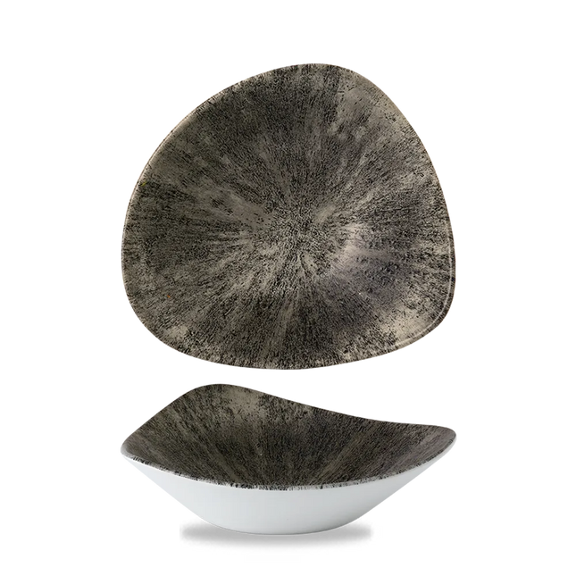 Churchill Stone Quartz Black Lotus kom Ø 23,5 cm – porseleinen kom voor fine dining