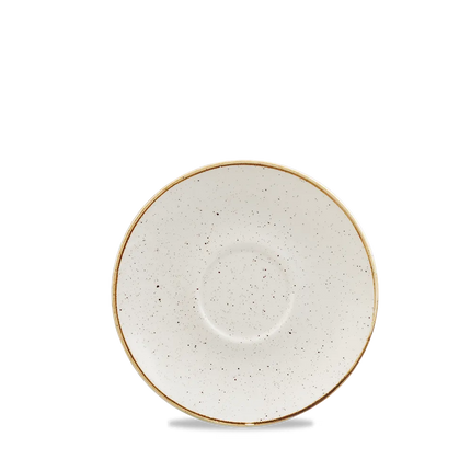 Churchill Stonecast Barley White cappuccinoschotel Ø 16 cm – porseleinen schotel voor buffetten en catering