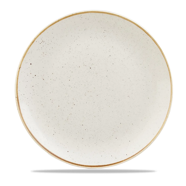 Churchill Stonecast Barley White Evolve coupebord Ø 29 cm – randloos porseleinen bord voor restaurants