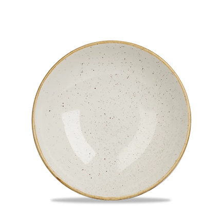 Churchill Stonecast Barley White coupekom Ø 18 cm – randloze porseleinen kom voor hotels en restaurants