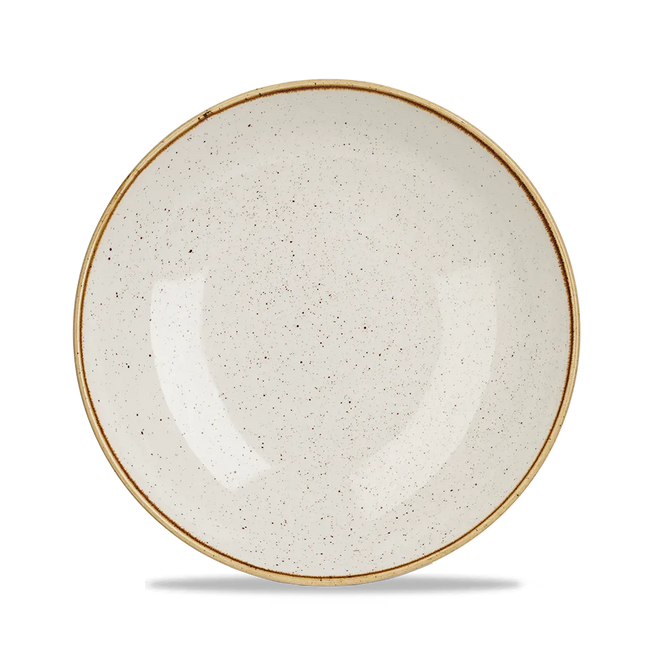 Churchill Stonecast Barley White Evolve coupekom Ø 25 cm – randloze porseleinen kom voor cafés en bars