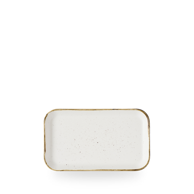 Churchill Stonecast Barley White rechthoekig bord 22 x 13 cm