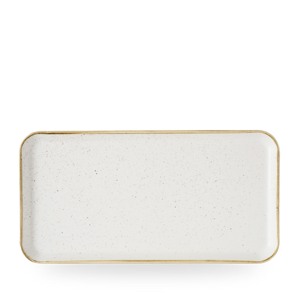 Churchill Stonecast Barley White rechthoekig bord 35 x 18 cm