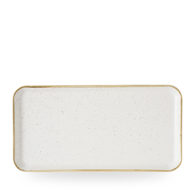 Churchill Stonecast Barley White rechthoekig bord 35 x 18 cm