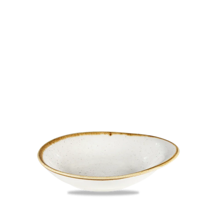 Stonecast Barley White Round Dish 18.5x16.8cm 12/box