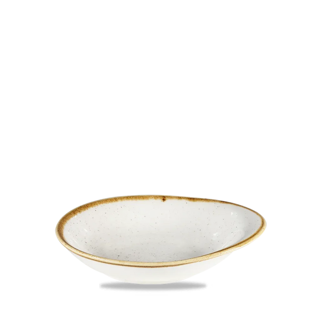 Stonecast Barley White Round Dish 18.5x16.8cm 12/box
