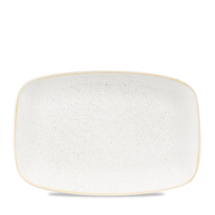 Churchill Stonecast Barley White ovaal chef's bord 30 x 19,9 cm – porseleinen presenteerbord voor cafés en bars
