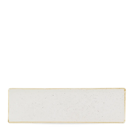 Churchill Stonecast Barley White ovaal bord 30x9 cm – langwerpig wit bord voor restaurants