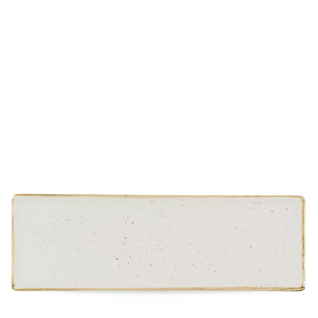 Churchill Stonecast Barley White ovaal bord 33x11 cm – groot wit bord voor horecapresentatie