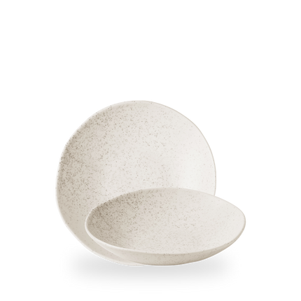 Churchill Stonecast Barley White Organic coupekom 22,5 cm – crèmewit porseleinen kom voor voorgerechten
