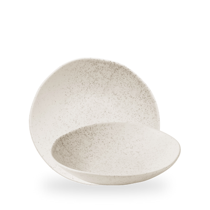 Churchill Stonecast Barley White Organic coupekom 25 cm – crèmewit porseleinen kom voor salade en soep