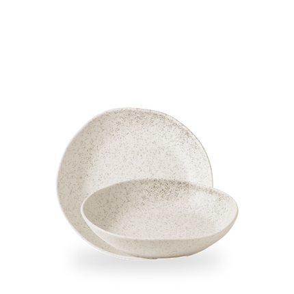 Churchill Stonecast Barley White Organic diepe kom 22 cm – crèmewit porseleinen kom voor soep