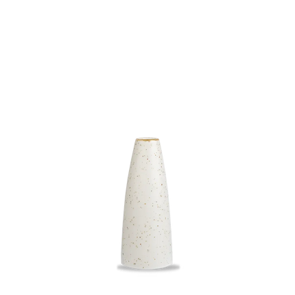 Churchill Stonecast Barley White miniatuurvaasje 13 cm – porseleinen tafelvaasje voor de horecasector