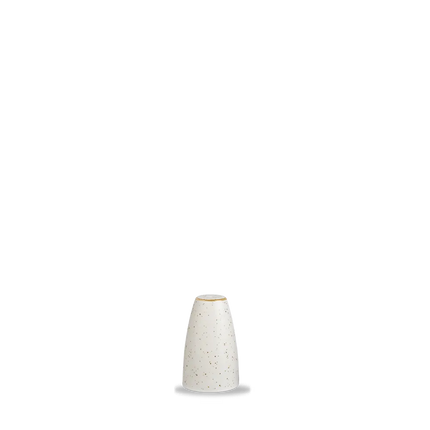 Churchill Stonecast Barley White Profile zoutstrooier 7 cm – porseleinen zoutstrooier voor de horecasector