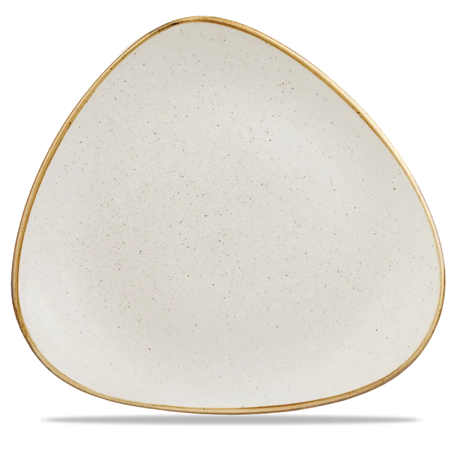 Churchill Stonecast Barley White Lotus bord Ø 30 cm – gespikkeld porseleinen bord voor de horecasector
