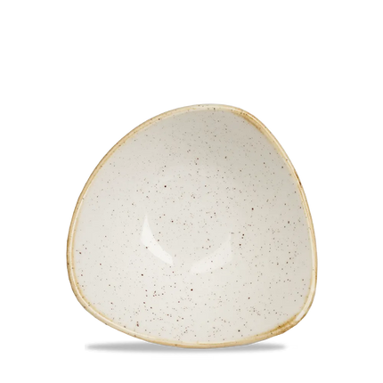 Churchill Stonecast Barley White Lotus kom Ø 15 cm – gespikkeld porseleinen kom voor hotels en restaurants
