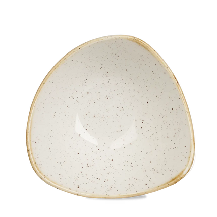 Churchill Stonecast Barley White Lotus kom Ø 18 cm – gespikkeld porseleinen kom voor cafés en bars