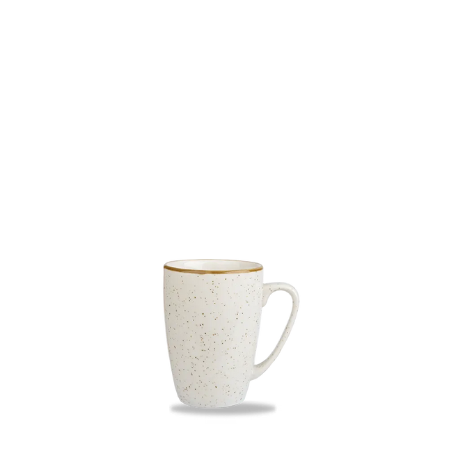 Churchill Stonecast Barley White Profile mok 355 ml – porseleinen koffiemok voor professionele keukens