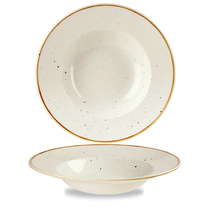 Stonecast Barley White Wide Rim Bowl Large 28cm 12/box
