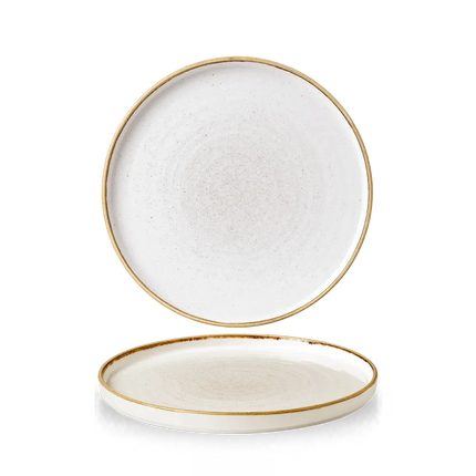 Stonecast Barley White Walled Plate 22cm 6/box