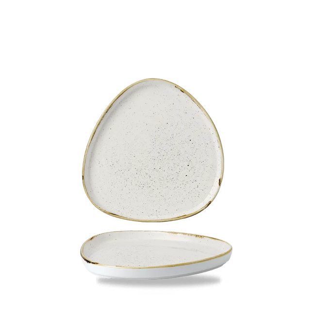 Barley White Triang. Walled Chef's Plate 20 cm 6/box