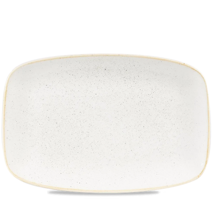 Churchill Stonecast Barley White ovaal bord 34,4 x 23,4 cm – groot porseleinen presenteerbord voor fine dining
