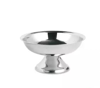 APS ijscoupe laag RVS 9,5 cm - metalen coupe voor ijs en desserts