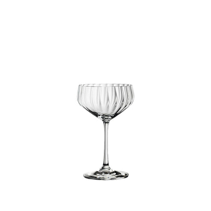 Spiegelau Lifestyle champagneglas 310 ml – sfeerbeeld van kristallen coupetteglas voor cocktails en champagne in de horeca