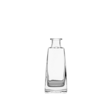 APS vierkante dash bottle zonder tuit 200 ml - glazen flesje voor de cocktailbar