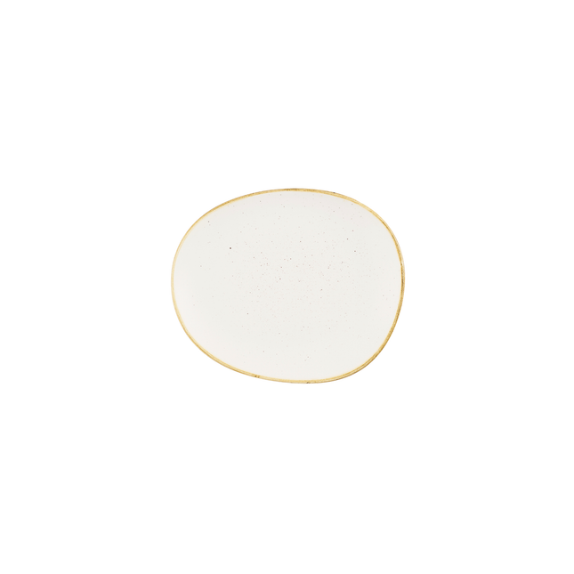 Churchill Stonecast Barley White bord 18,5 x 15,5 cm – crèmewit porseleinen bordje voor restaurants