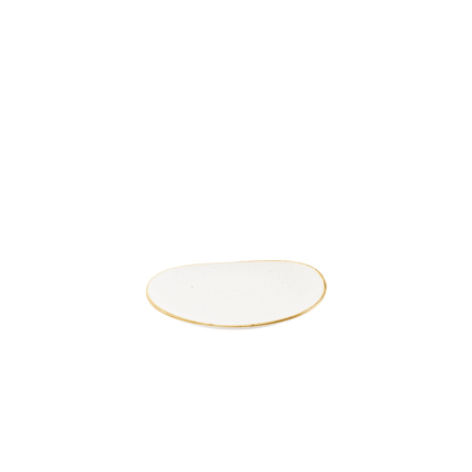 Churchill Stonecast Barley White bord 18,5 x 15,5 cm – crèmewit porseleinen bordje voor fine dining