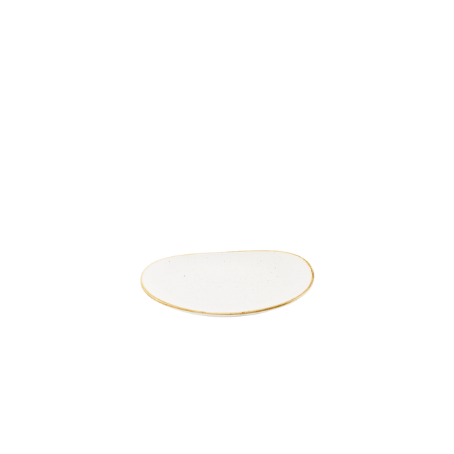 Churchill Stonecast Barley White bord 18,5 x 15,5 cm – crèmewit porseleinen bordje voor fine dining