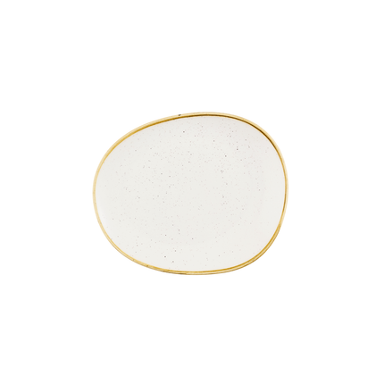 Churchill Stonecast Barley White bord 26 x 21,8 cm – crèmewit porseleinen bord voor presentaties