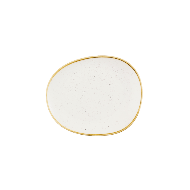 Churchill Stonecast Barley White bord 28 x 23,5 cm – crèmewit porseleinen bord voor cafes en bars