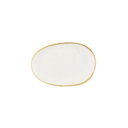 Churchill Stonecast Barley White serveerschaal 34,5 x 23,5 cm – crèmewit porseleinen schaal voor restaurants