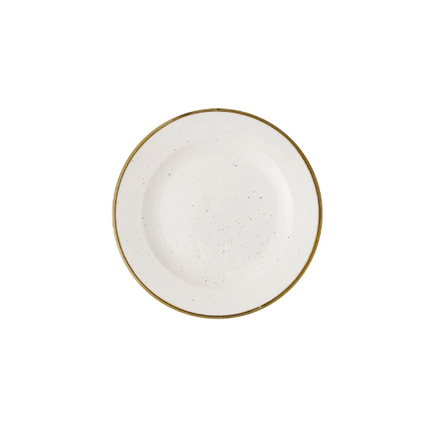 Churchill Stonecast Barley White bord met profiel 26,1 cm – crèmewit porseleinen bord voor hoofdgerechten